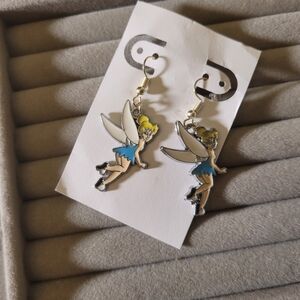 Tinkerbell Enamel Dangly Earrings NEW/J65
